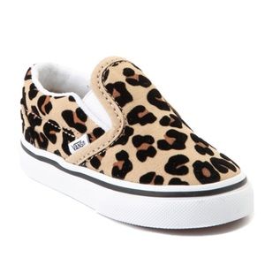 Like New Infant Vans Slip-on Leopard Infant Size 4
